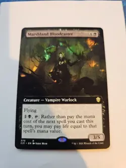 Marshland Bloodcaster Commander 2021 Extended Art Rare Magic MTG #370 - Image 1
