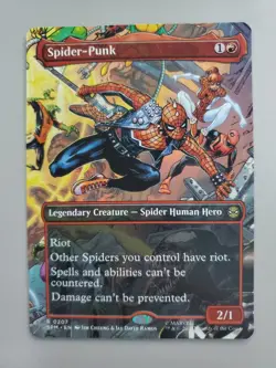 MTG Spider-Punk (0207) Marvel's Spider-Man Borderless Rare - Image 1