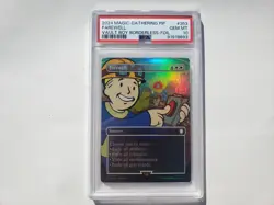 2024 PSA 10 Farewell #353 Fallout Vault Boy Borderless Foil Magic The Gathering - Image 1