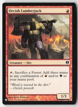 MTG - Orcish Lumberjack C (The List) 44 LP-NM - Image 1