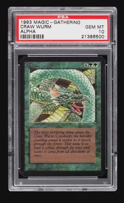 Mtg *Alpha* PSA 10 Craw Wurm (gem mint, VHTF, bgs 9.5U, NM) - Image 1