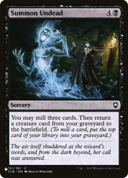 Summon Undead #151 | Near Mint | The List PLST | Magic MTG - Image 1