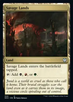 Savage Lands - Commander: Streets of New Capenna #424 MTG Magic The Gathering - Image 1