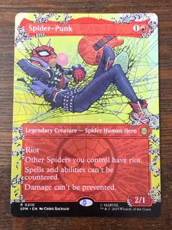 MtG - Spider-Punk - 0210 - Marvel's Spider-Man - Borderless - Rare - Image 1