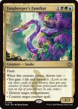 Fangkeeper's Familiar - Foil - Prerelease Promo NM, English MTG Dragonstorm: Pro - Image 1