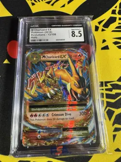 CGC 8.5 M Charizard EX 2016 Evolutions 13/108 Holo Pokemon Card - Image 1