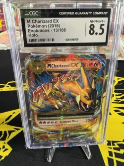 CGC 8.5 M Charizard EX 2016 Evolutions 13/108 Holo Pokemon Card - Image 2