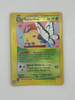 Butterfree 38/165 Reverse Holo Rare Expedition E Reader Series Pokemon MP - Image 1