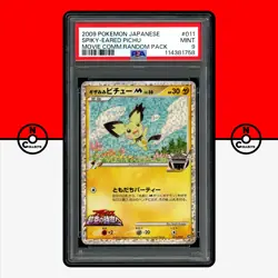 Pokemon PSA 9 Spiky-Eared Pichu M 011/022 Movie Promo Japanese - Image 1