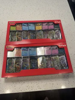 New Pokemon TCG Prismatic Evolutions Costco Mini Tins 8 Pack lot of 2 SEALED - Image 1