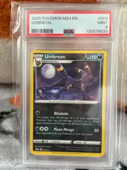 Pokemon TCG 2024 McDonald’s UMBREON 009/015 Graded PSA 9 NM-MINT - Image 3