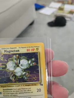 Pokemon Magneton Holo Fossil 11/62 - Image 4