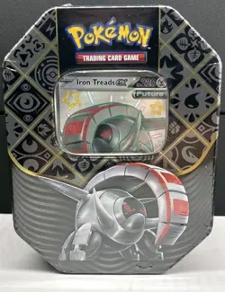 Pokemon TCG Paldean Fates Iron Treads EX Tin FAST SHIPPING! Brand New SEALED 🔥 - Image 1