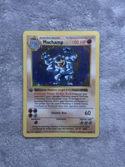Pokemon Machamp Holo Shadowless 1st Edition Deck Exclusive 8/102 CLEAN! - Image 1