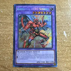 🔥 Yugioh LDS3-EN104 Elemental Hero Sunrise SECRET RARE 1ST EDITION - Image 1