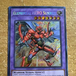 🔥 Yugioh LDS3-EN104 Elemental Hero Sunrise SECRET RARE 1ST EDITION - Image 2