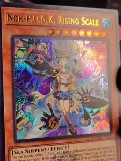 Yu-Gi-Oh TCG Noh-P.U.N.K. Rising Scale Ultra Rare 1st Edition BLMM-EN050 NM - Image 3
