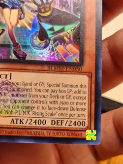 Yu-Gi-Oh TCG Noh-P.U.N.K. Rising Scale Ultra Rare 1st Edition BLMM-EN050 NM - Image 5