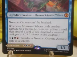 Norman Osborn mythic magic the gathering spider man trading card singles - Image 3