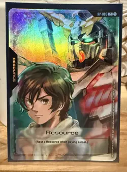 Banagher Unicorn Gundam Resource RP-005 Gundam Card Game TCG Foil Promo English - Image 1