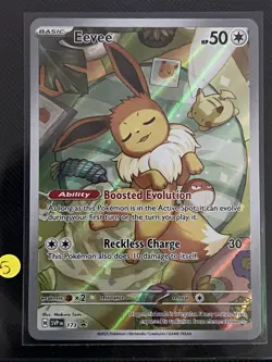 Pokemon TCG Eevee SVP 173 Prismatic Evolutions ETB Black Star Promo Card NM/M - Image 1