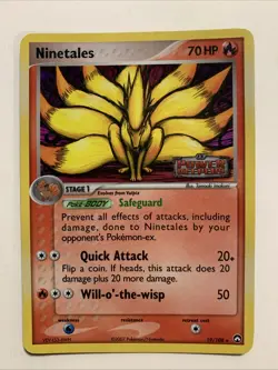 Ninetales 19/108 Power Keepers Rare Holo Pokemon Card Stamped 2007 Vintage - Image 1