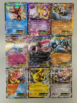 Pokemon TCG XY EX Promo 9 card lot Gyarados Mewtwo Pikachu Zygarde Machamp - Image 1