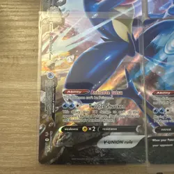 (Set of 4) Greninja V-Union Promo Cards | SWSH155 - SWSH158 Pokemon - Near Mint - Image 4