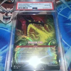 Dragon Fire - Disney Lorcana Promo Cards (DLPC) 1/C1 PSA 10 - Image 1