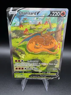 Charizard V SWSH260 Sword & Shield Full Art Black Star Promo Pokemon Card NM - Image 1