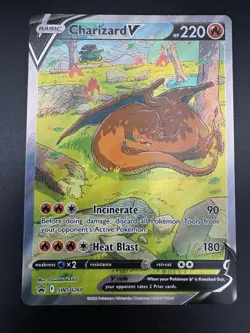 Charizard V SWSH260 Sword & Shield Full Art Black Star Promo Pokemon Card NM - Image 3