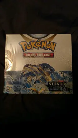 Silver Tempest Booster Box + 15 Checklane Blister Packs With Coin And Promo Card - Image 2