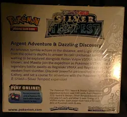 Silver Tempest Booster Box + 15 Checklane Blister Packs With Coin And Promo Card - Image 3