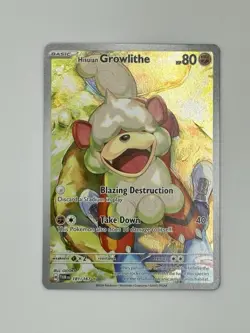 Pokemon TCG Hisuian Growlithe Holo Card 181/167 Twilight Masquerade - Image 1