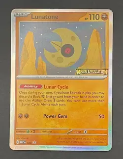 Pokemon Card Lunatone 004 Black Star Promo Prerelease - Near Mint - Image 1