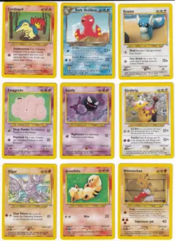 Pokemon Neo Destiny COMPLETE SET Common Vintage WOTC 33 Card Lot MP-NM - Image 2