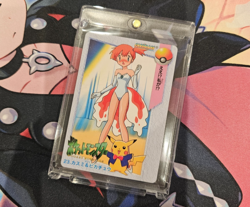 Misty & Pikachu - 1998 Pokemon Japanese Bandai Carddass #23 - Anime Card "Waifu" - Image 1