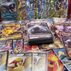 Mixed Lot of 151+ Pokemon Cards | SWSH - SV Sets, EX and V Rarity English Only - Image 1