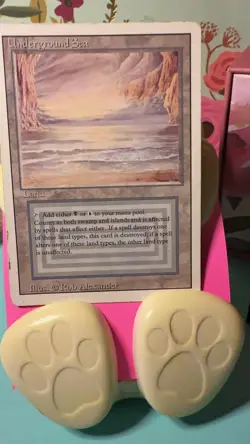 Magic the Gathering Underground Sea Revised Edition Dual Land Good Condition - Image 2