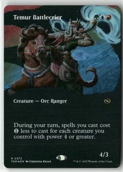 Temur Battlecrier (Borderless) 372 Foil NM MTG Tarkir: Dragonstorm Magic - Image 1