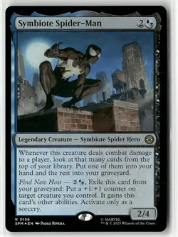 Symbiote Spider-Man 156 NM Foil MTG Marvel's Spider-Man Magic - Image 1