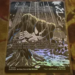 20 MAR - Reanimate (Borderless) - MTG Spider-Man - Image 1