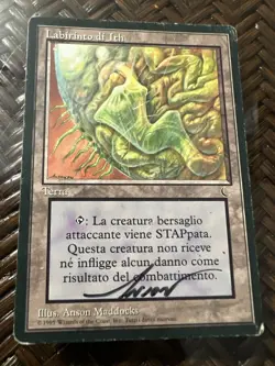 Mtg. Maze Of Ith. Italian. Played. Surface Wear - Image 1