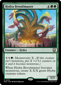 Hydra Broodmaster #233 | Near Mint | Modern Horizons 3 Commander Magic MTG - Image 1