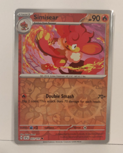 Simisear 023/191 Pokemon Trading Card Surging Sparks Reverse Holo Mint - Image 1