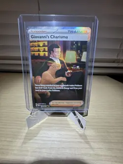 Pokemon Card Giovannis Charisma 204/165 Secret Rare Scarlet Violet Pokemon 151 - Image 1