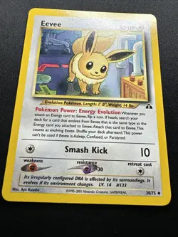 Eevee 38/75 Neo Discovery Regular 2001 Pokemon Card LP - Image 3