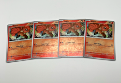 Vulpix Reverse Holo 037/165 x4 4x Pokemon Card 2023 Scarlet & Violet 151 Playset - Image 1