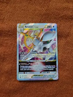 Pokemon TCG Arceus VSTAR Holo Card 123/172 Swsh09 Brilliant Stars Ultra Rare - Image 1