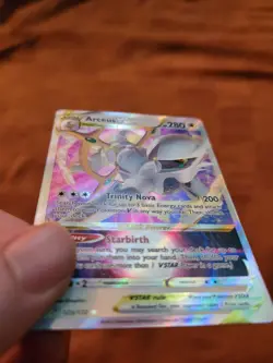 Pokemon TCG Arceus VSTAR Holo Card 123/172 Swsh09 Brilliant Stars Ultra Rare - Image 3